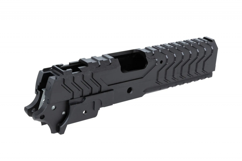 5KU Matrix Style lock and frame kit für Hi-Capa Repliken Schwarz