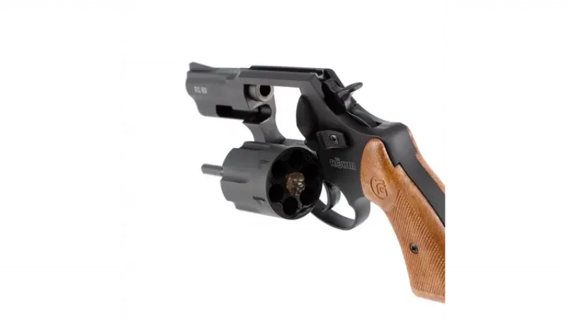Röhm RG 89 Revolver brüniert – 9 mm R.K., Kunststoffgriffschalen