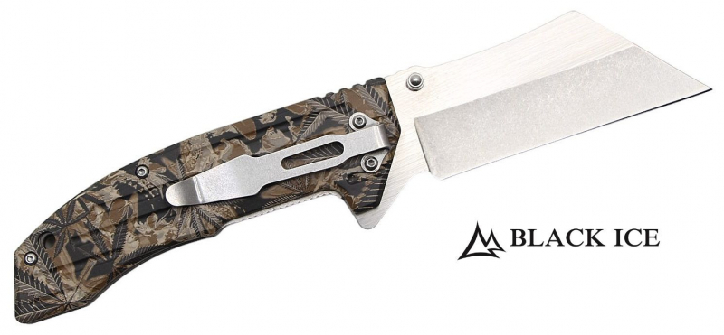 BLACK ICE Einhandmesser THC Green