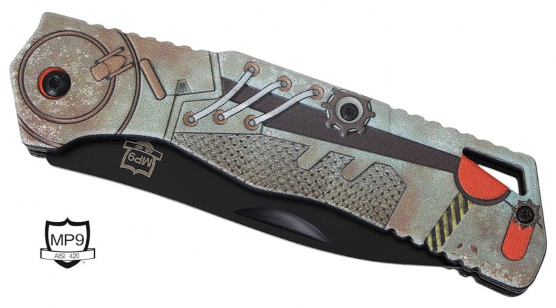 MP9 Klappmesser Steampunk