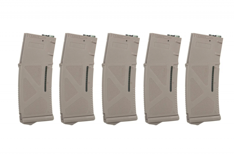 Mid-Cap 130/ 30 Schuss Arcturus EMM M4/M16 Variable-Cap Magazin für M4/M16 FDE (5 pack)
