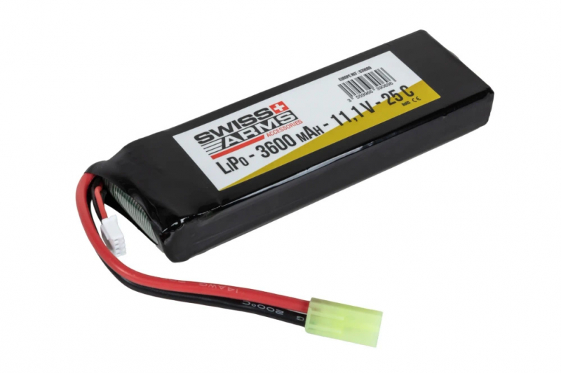 Swiss Arms 11,1V 3600 mAh Li-Po 25C Mini-Tamiya