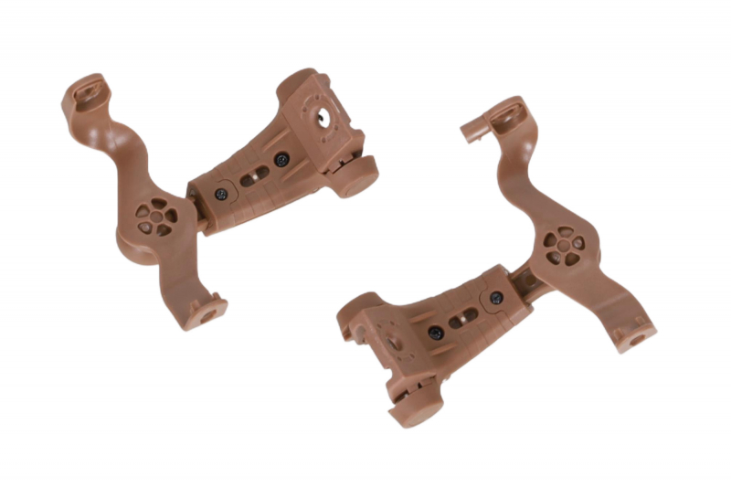 Earmor M16A-TW adapters für M31/M32+ headphones für EXFIL® rails – Coyote Braun – Ansicht 2