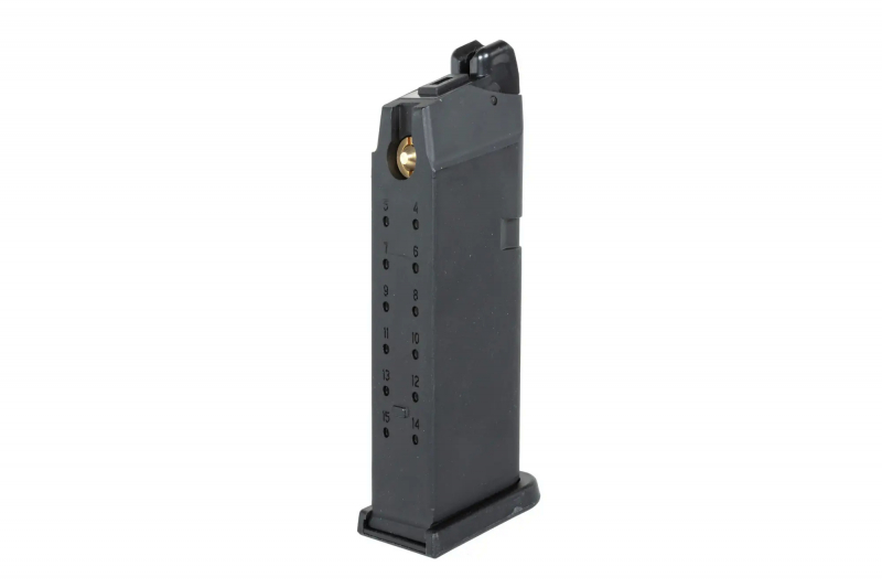 Green Gas 20-BB Magazin E&C für Glock 19 Replik MA016 Schwarz – Ansicht 2