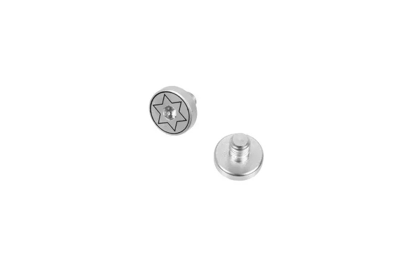 FMA Set 2 Screws für 1911 Replik Grip Panels - Silber