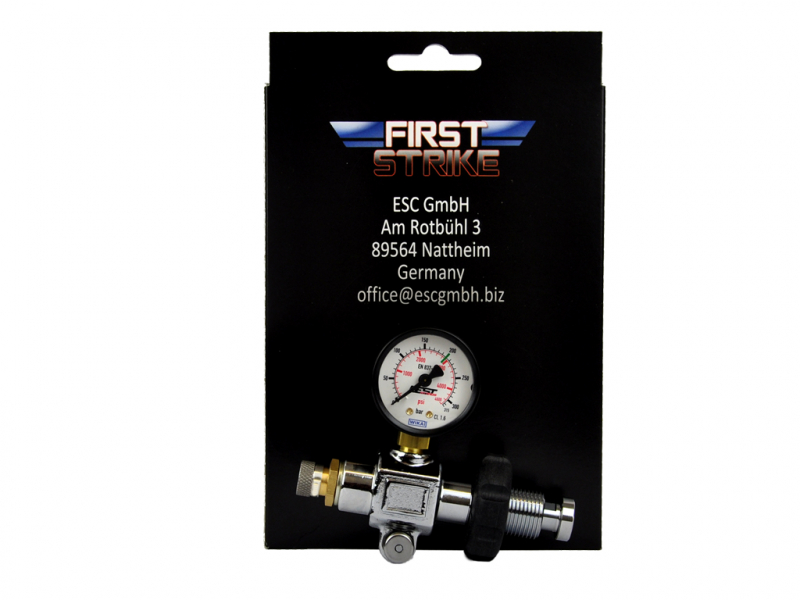 Pressluft Manometer mit Schnellfüll-Adapter