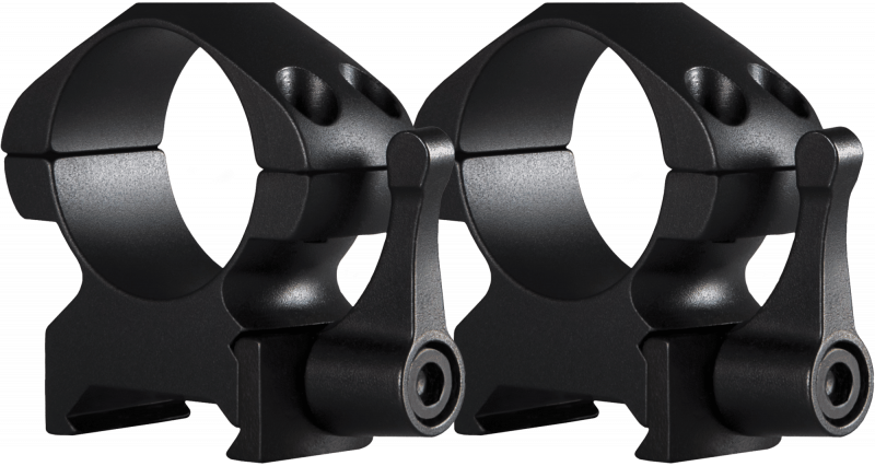 Hawke Precision Steel Ring Mount Weaver 1" Medium – QD-Hebel, Set (2 St.), Sattelhöhe 9 mm