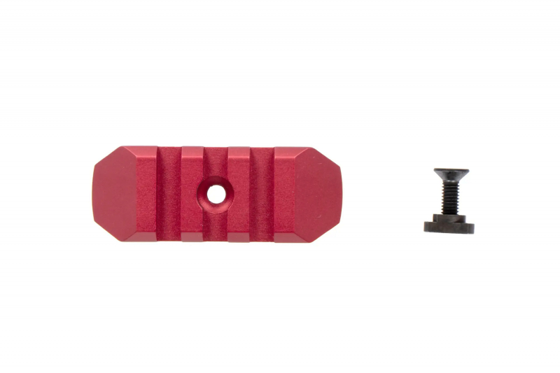 JJ Airsoft RIS 3-slot rail für M-LOK Rot – Ansicht 2