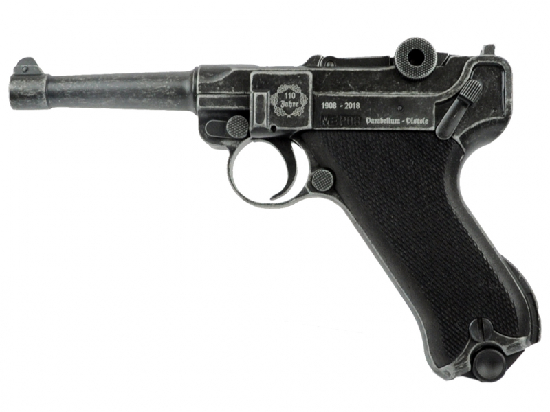 Jubiläumswaffe ME Mod. P 08 Schreckschusspistole 9 mm P.A. Knall