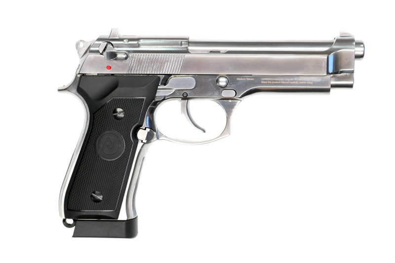 NxWerks NX92 Premium Classic CO₂-Luftpistole 4,5 mm BB – Blowback, Chrom