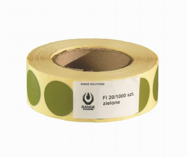 Range Solutions Range Solution 20mm Ziel stickers - 1000 pcs Grün