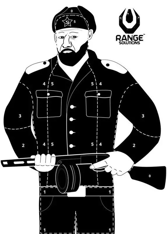 Range Solutions Soviet Shooting Target – 50 Pcs