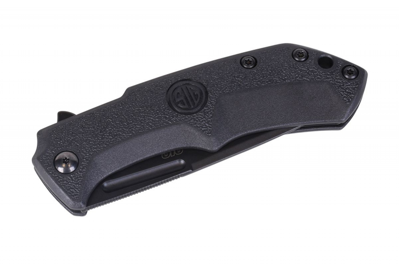 Sig Sauer M1 Tactical Klappmesser – schwarz, glatte Klinge