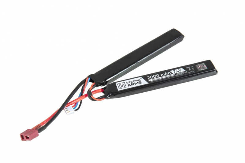 Specna Arms 7,4V 2000 mAh Li-Po 15/30C Nunchuck-Type T-Stecker (Deans)
