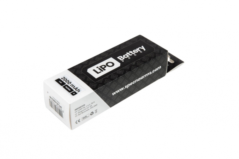 Specna Arms 7,4V 2000 mAh Li-Po 15/30C T-Stecker (Deans) – Ansicht 2
