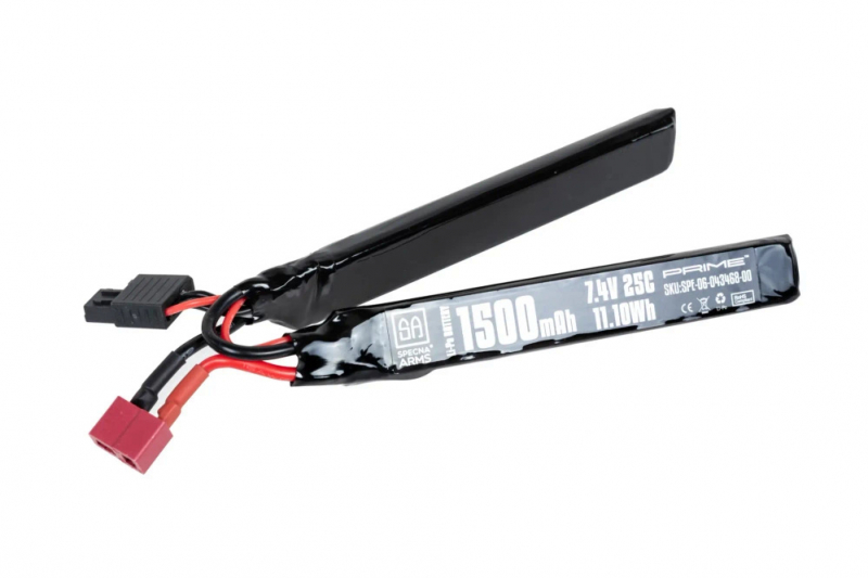Specna Arms 7,4V 1500 mAh Li-Po 25C G-Tech 2-teilig T-Stecker (Deans)