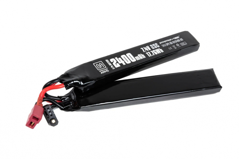 Specna Arms 7,4V 2400 mAh Li-Po 25C G-Tech 2-teilig T-Stecker (Deans)