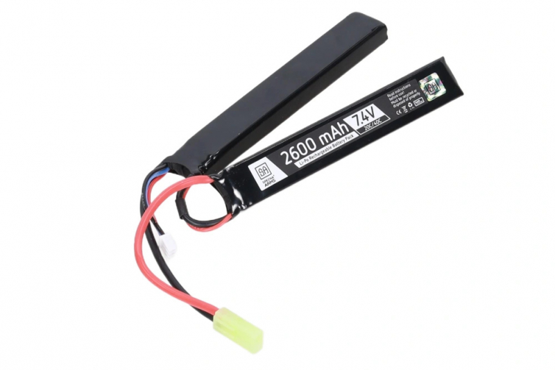 Specna Arms 7,4V 2600 mAh Li-Po 20/40C 2-teilig Mini-Tamiya