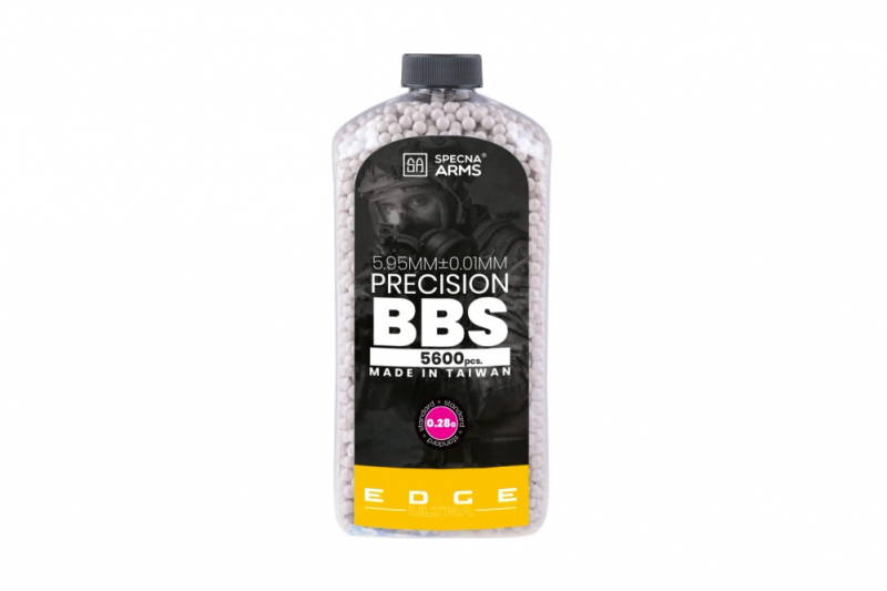 Specna Arms EDGE ULTRA Präzisions-BBs 0,28 g – 5.600 Stück in Flasche, Weiß