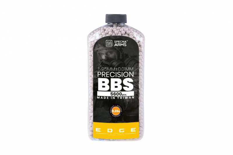 Specna Arms EDGE ULTRA Präzisions-BBs 0,30 g – 5.600 Stück in Flasche, Weiß