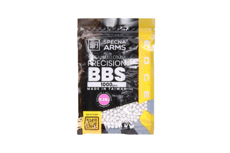 Specna Arms EDGE ULTRA Präzisions-BBs 0,28 g – 1.000 Stück, Weiß