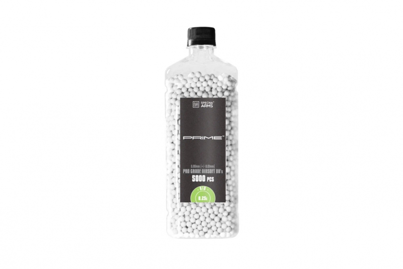 Specna Arms PRIME Bio Präzisions-BBs 0,25 g – 5.000 Stück, Weiß