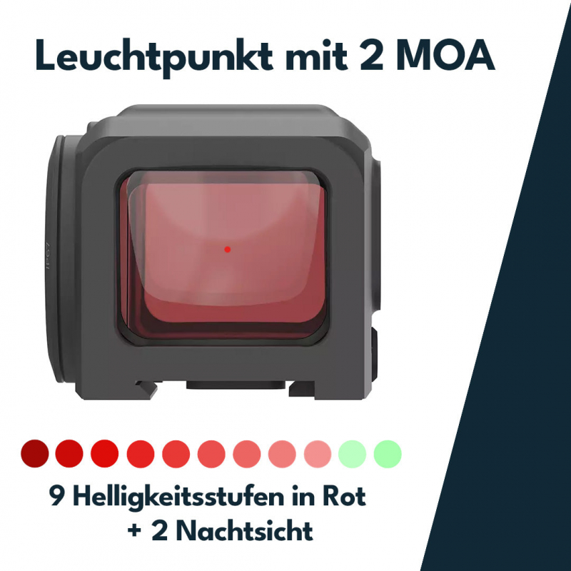 Vector Optics Frenzy FA 18×22 MRT Multi Reticle Red Dot Sight – Schwarz