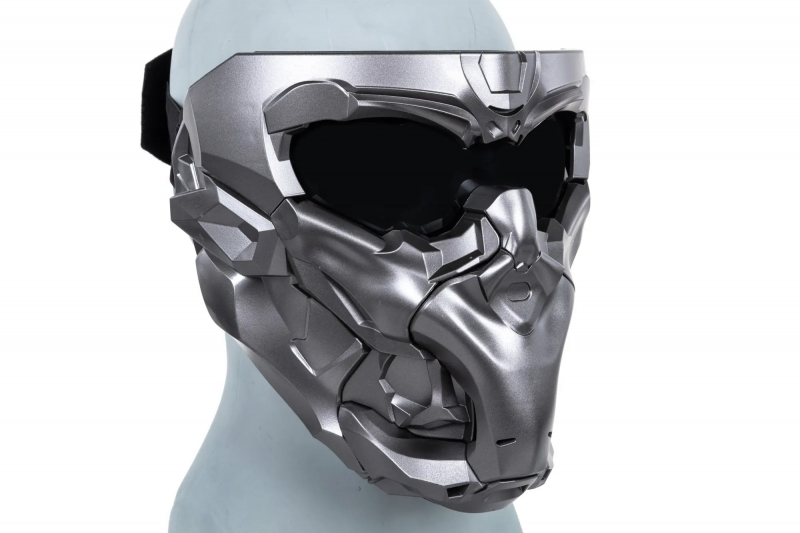 Wosport Doomsday MA-150 2-in-1 Mask Set Light Grau – Ansicht 4