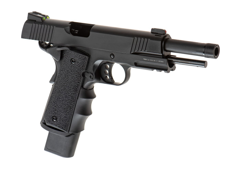 Army Armament M1911 Extended Full Metal GBB Airsoft Pistole Gas 6 mm BB – Schwarz