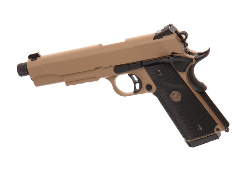 KJ Works M1911 MEU TBC Full Metal Airsoft GBB 6 mm BB – TAN –