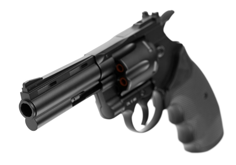 KWC Python 4 Zoll Airsoft Revolver CO₂ 6 mm BB – Schwarz