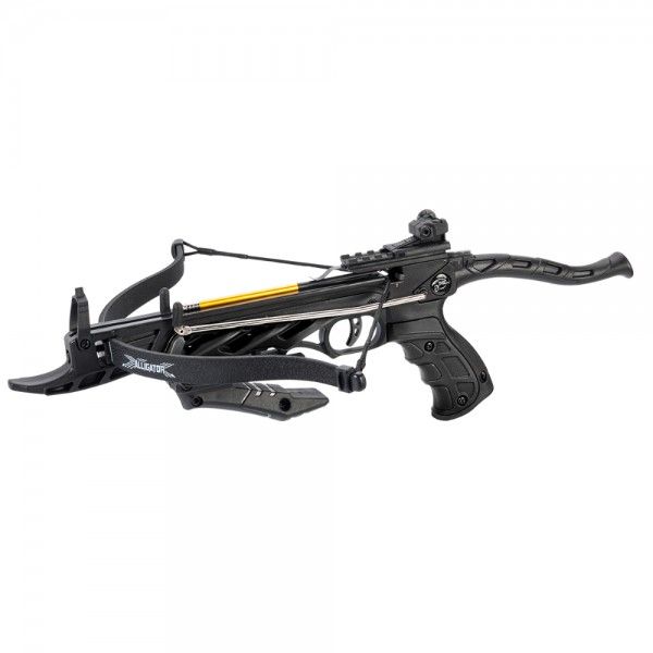 MAN KUNG RECURVE CROSSBOW PISTOL ALLIGATOR TCS1 80 LBS BLACK