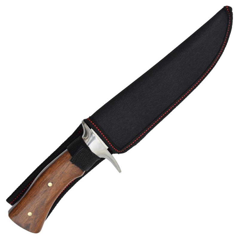 SCK Hunting Knife CW-011 – Jagdmesser mit Holzgriff und Nylon-Scheide