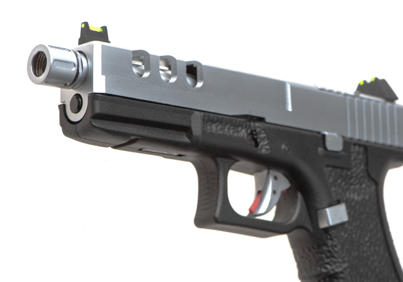 Vorsk EU7 Vented GBB Airsoft Pistole Gas 6 mm BB – Chrom –