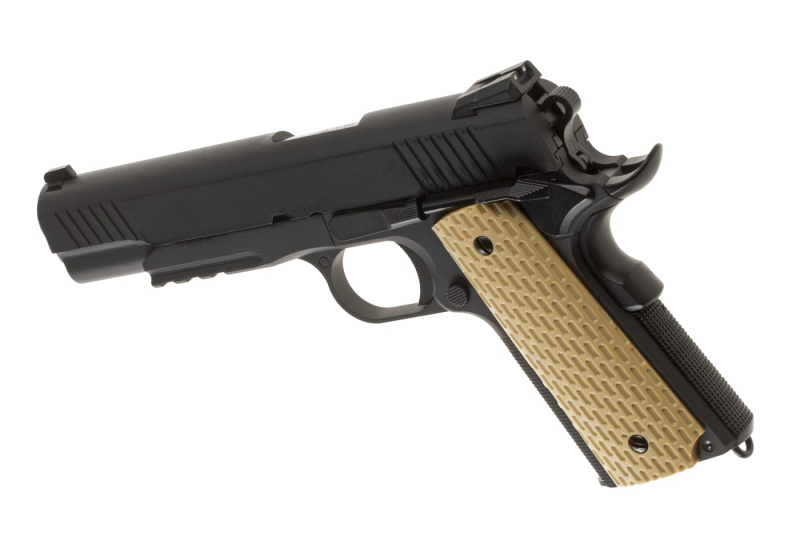WE Desert Warrior 5.1 Full Metal GBB Airsoft Pistole Gas 6 mm BB – Schwarz