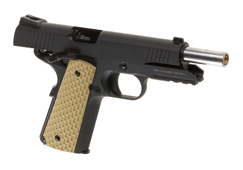 WE Desert Warrior 5.1 Full Metal GBB Airsoft Pistole Gas 6 mm BB – Schwarz