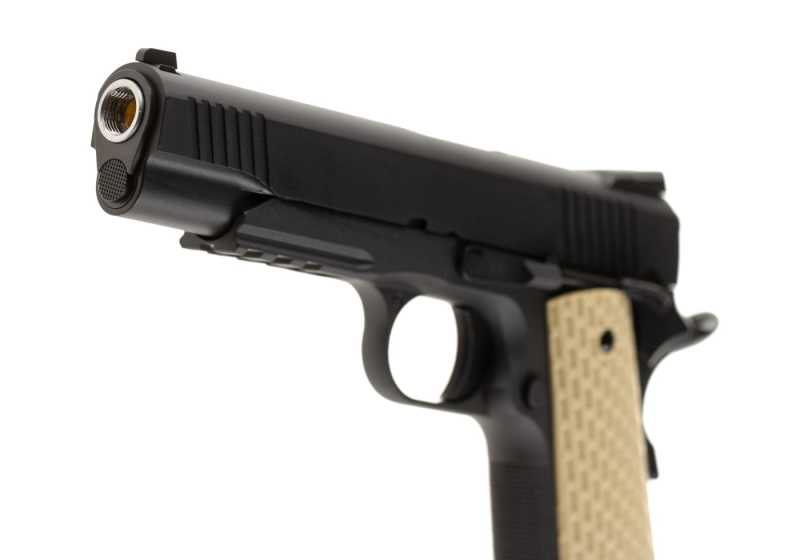 WE Desert Warrior 5.1 Full Metal GBB Airsoft Pistole Gas 6 mm BB – Schwarz