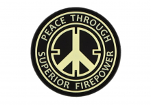JTG Peace Rubber Patch - Glow