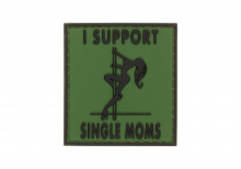 JTG I Support Single Mums Rubber Patch - Forest