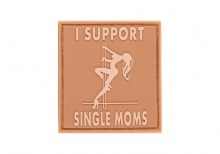 JTG I Support Single Mums Rubber Patch - Desert