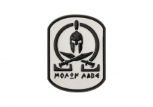 JTG Molon Labe Rubber Patch - Weiß