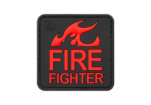 JTG Fire Fighter Rubber Patch - Blackmedic