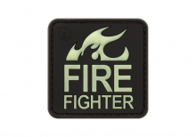 JTG Fire Fighter Rubber Patch - Glow
