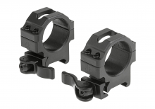 Leapers 30mm QD CNC Mount Rings Low – Schwarz