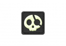 JTG Halloween Pirate Rubber Patch - Glow