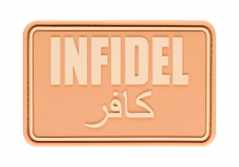 JTG Infidel Large Rubber Patch - Desert