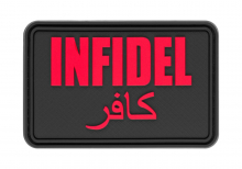 JTG Infidel Large Rubber Patch - Blackmedic