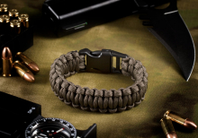 Invader Gear Paracord Bracelet - Gun Grey