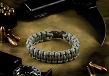 Invader Gear Paracord Bracelet Compact - Grau
