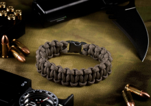 Invader Gear Paracord Bracelet Compact - Gun Grey